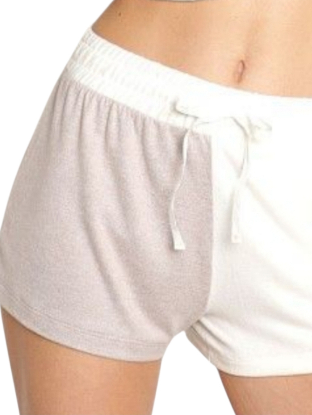 Z Supply Opposites Attract Shorts Women Large Coastal Taupe Lounge